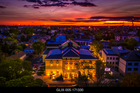 Nyíregyházi Móricz Zsigmond Színház-stock-foto