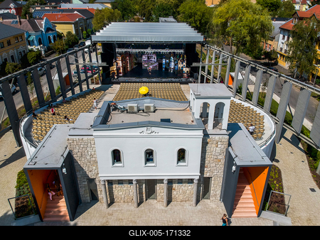 Nyíregyházi Móricz Zsigmond Színház-stock-foto