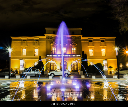 Nyíregyházi Móricz Zsigmond Színház-stock-foto