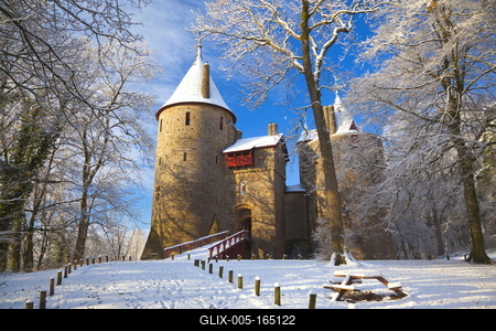 Castell Coch, Tongwynlais, Cardiff, South Wales, Wales, United Kingdom, Europe-stock-foto