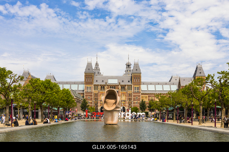 Rijksmuseum, Amsterdam, Netherlands-stock-foto
