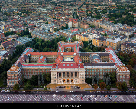 Aerial photo of Budapest University of Technology and Economics-stock-foto
