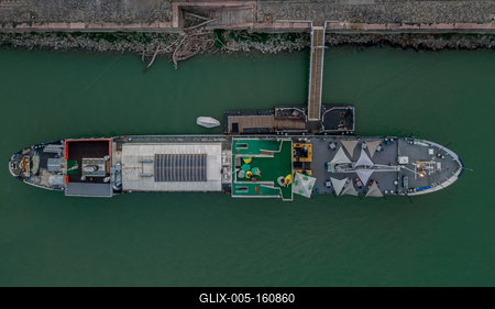 TRIP hajó (TRIP Boat), Budapest-stock-foto