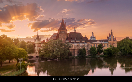 Vajdahunyad castle, Budapest, Hungary-stock-foto