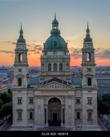 St Stephen Basilica, Budapest, Hungary-stock-foto
