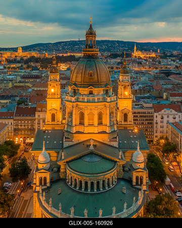 St Stephen Basilica, Budapest, Hungary-stock-foto
