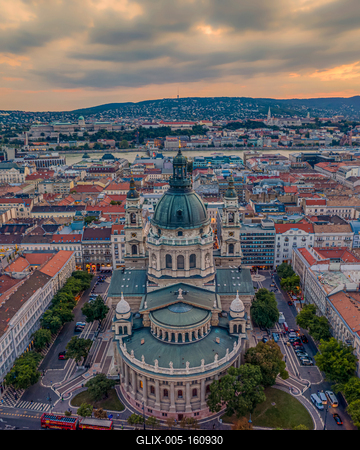 St Stephen Basilica, Budapest, Hungary-stock-foto
