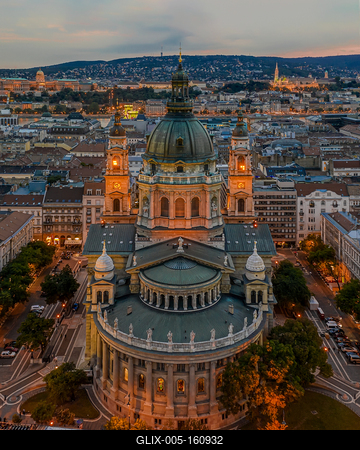 St Stephen Basilica, Budapest, Hungary-stock-foto