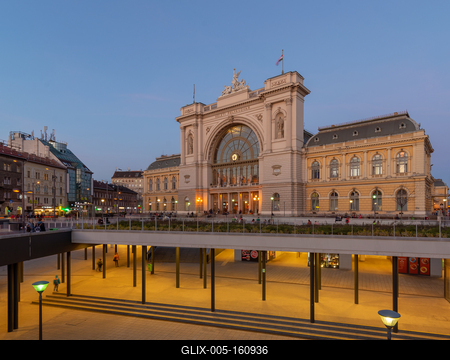 Budapest Keleti railway station, Budapest, Hungary-stock-foto