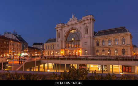 Budapest Keleti railway station, Budapest, Hungary-stock-foto