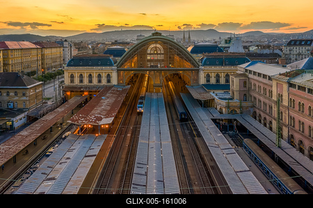 Keleti railway station in Budapest, Hungary-stock-foto