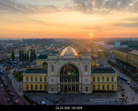Keleti railway station in Budapest, Hungary-stock-foto
