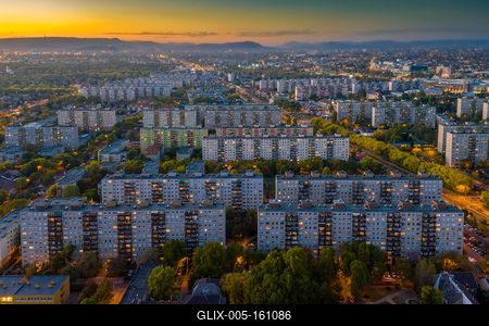 A residentials in Budapest XIX. district.-stock-foto