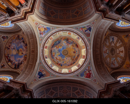 Eger gothic cathedral-stock-foto