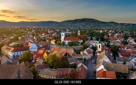 Szentendre cityscape-stock-foto