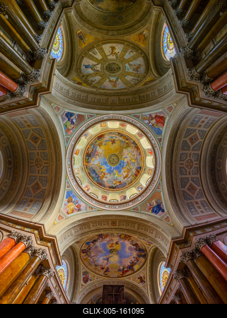 Eger gothic cathedral-stock-foto