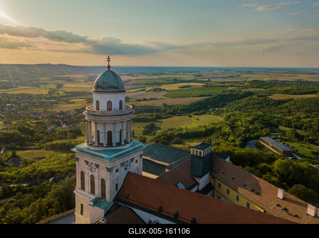 Pannonhalama Benedictine abbey.-stock-foto