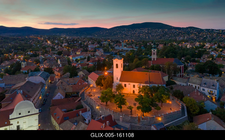 Szentendre cityscape-stock-foto