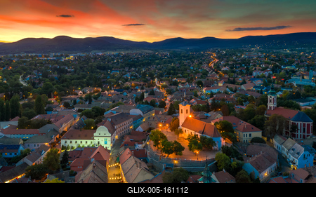Szentendre cityscape-stock-foto