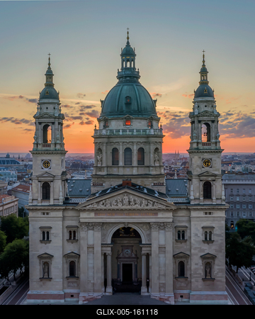 St stephen basilica in Budapest, Hungary.-stock-foto