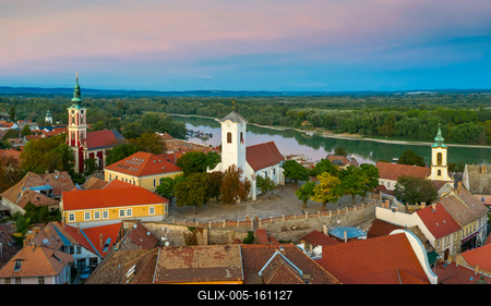 Szentendre cityscape-stock-foto
