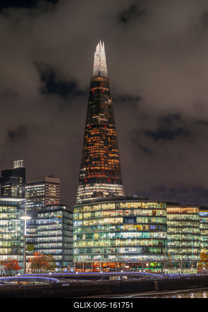 London Cityscape about the bank of Thames river.-stock-foto
