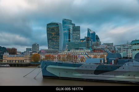 London cityscape with Belfast.-stock-foto