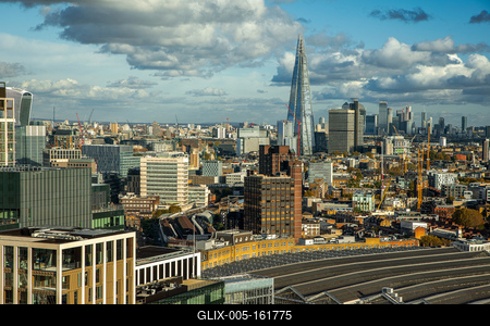 London cityscape with the shard-stock-foto
