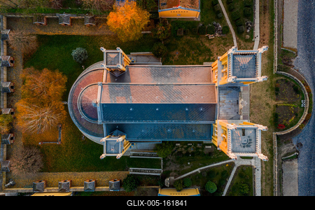 Immaculate Virgin church, Fot, Hungary-stock-foto