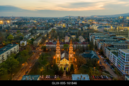 St Michael Roman catholic church, Budapest-stock-foto