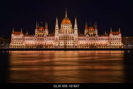 Hungarian Parliament, Budapest, Hungary-stock-foto
