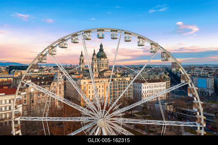 Ferris wheel In Hungary Budapest-stock-foto