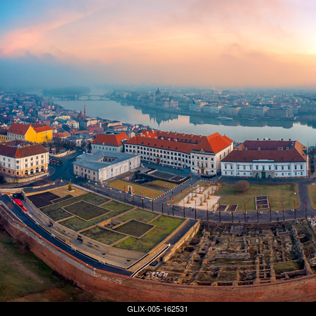 Europe Hungary Budapest Buda castle cityscape-stock-foto
