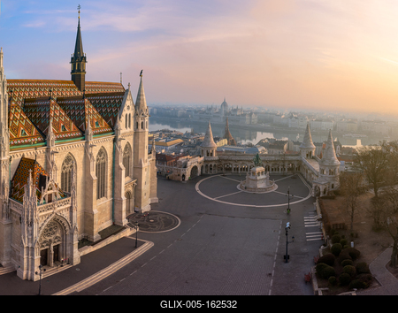 Europe Hungary Budapest Matthias chrurch Fishemrans bastion-stock-foto