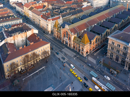 Europe Hungary Budapest great market-stock-foto