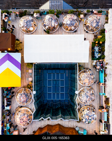 Europe Hungary Budapest 360 rooftop bar-stock-foto