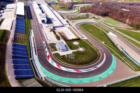 Europe Hungary Mogyorod Hungaroring. Official Forma 1 race track-stock-foto