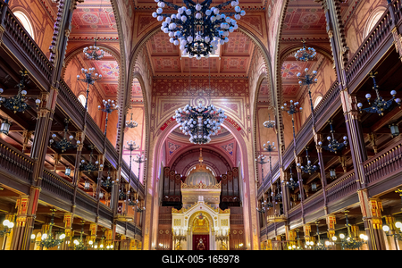 Europe Hungary Budapest Jewish Synagogue-stock-foto