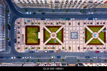 Europe Hungary Budapest Nador Jozsef square-stock-foto