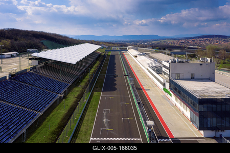Europe Hungary Mogyorod Hungaroring. Official Forma 1 race track-stock-foto