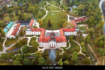 Hungary Godollo. Royal castle.-stock-foto