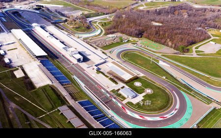 Europe Hungary Mogyorod Hungaroring. Official Forma 1 race track-stock-foto