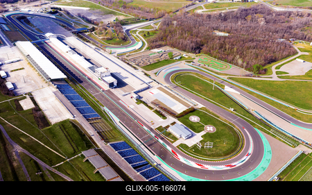 Europe Hungary Mogyorod Hungaroring. Official Forma 1 race track-stock-foto