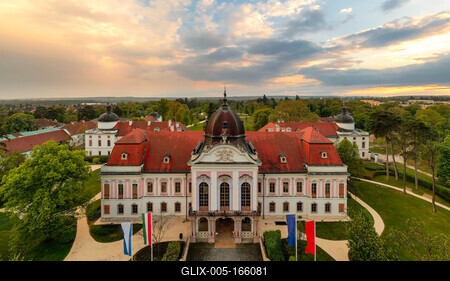 Hungary Godollo. Royal castle.-stock-foto