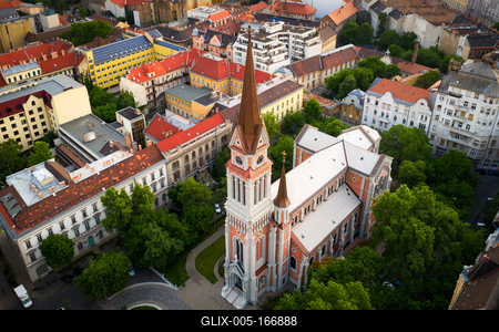 Church of St. Francis of Assisi in Budapest-stock-foto