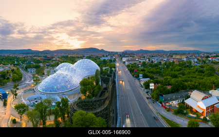 New building in Budapest zoo what name is Pannon Park-stock-foto