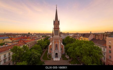 Church of St. Francis of Assisi in Budapest-stock-foto