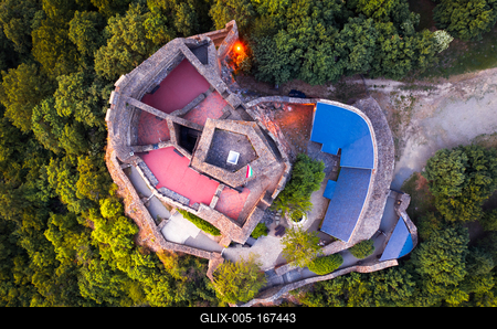 Castle of hollok in Hungary-stock-foto