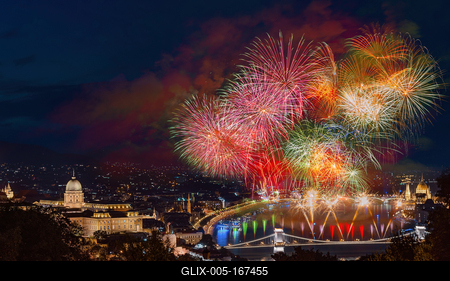 St Sephen memorial day in Budapest Hungary-stock-foto