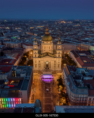 Europe Hungary Budapest St stephen's basilica-stock-foto